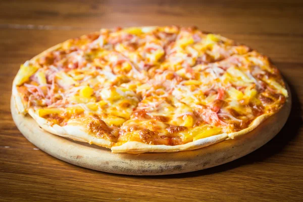 Pizza ontbrekende één stuk — Stockfoto