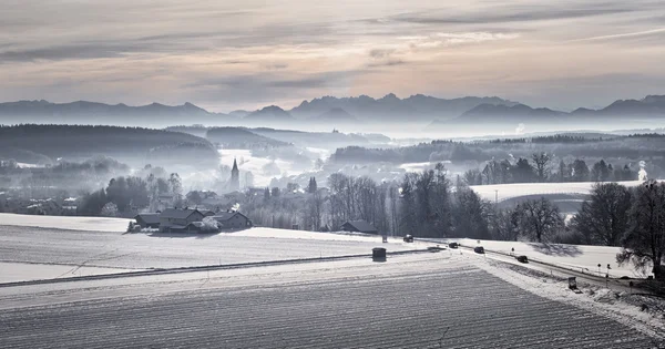 Morning on Winter Landscape — Stock Photo, Image