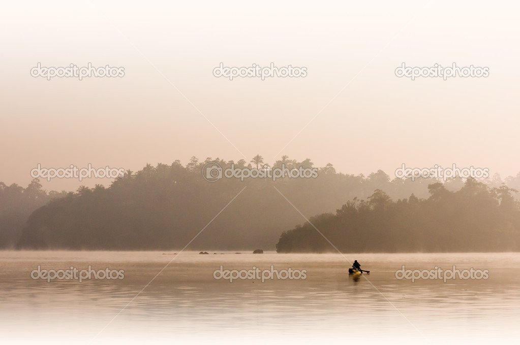 Fisherman in first Morning Light