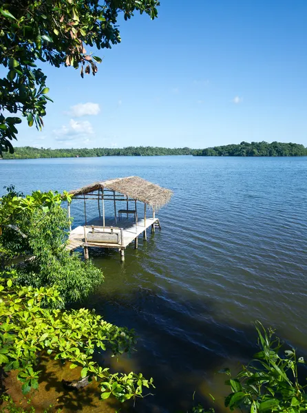 Boathouse en Lagoon — Foto de Stock