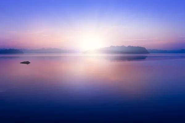 Sunrise a lagúna Stock Kép