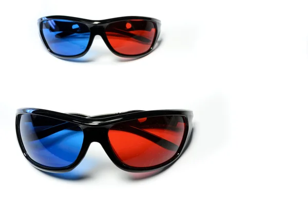Rød-blå briller til at se stereo film - Stock-foto