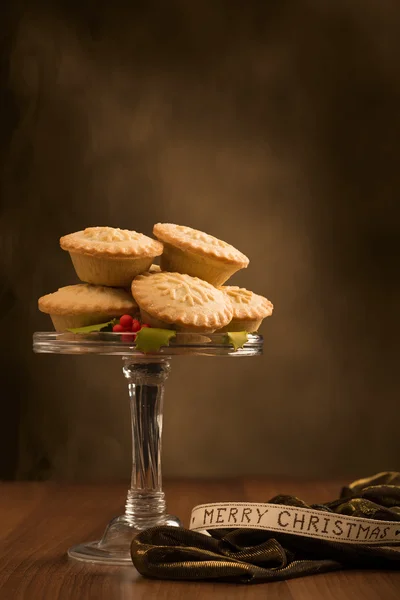 Pasteles de carne de Navidad — Foto de Stock