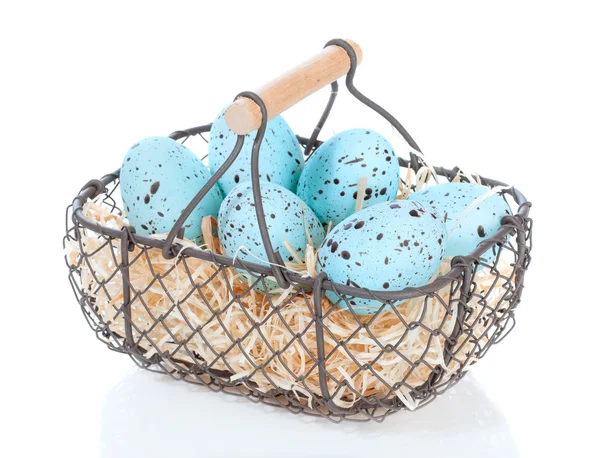 Basket Of Easter Eggs — Stock Photo, Image