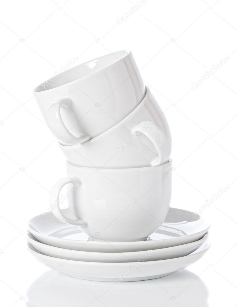 Stack Of Cups & Saucers