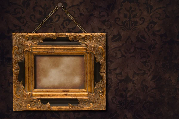 Gilt Frame On Wall — Stock Photo, Image