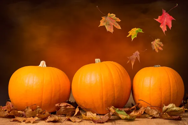 Three Pumpkins — Stock Photo, Image