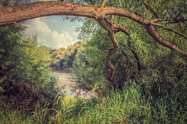 El río Severn en Buildwas — Foto de Stock