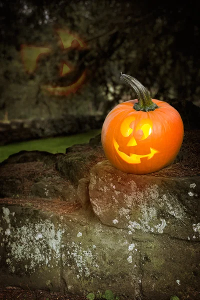 Halloween jack-o-lantaarns — Stockfoto