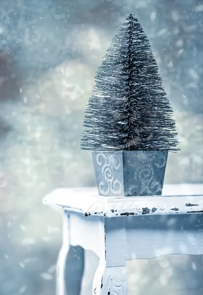 Árbol de Navidad en miniatura — Foto de Stock
