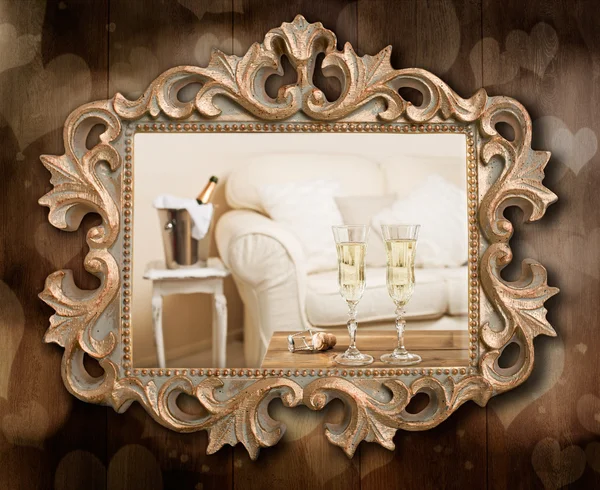 Champagne Frame — Stock Photo, Image