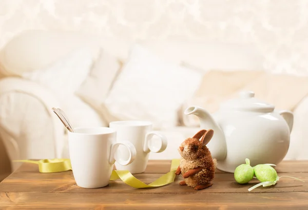 Easter Tea Break — Stock Photo, Image