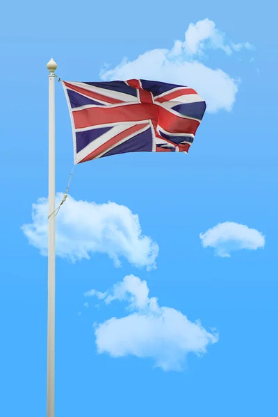 Flying Union Jack — Stock Photo, Image