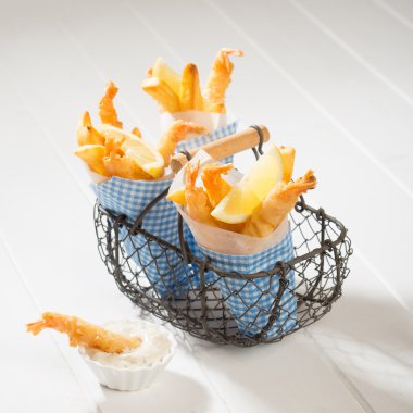 patates kızartması & tempura karides