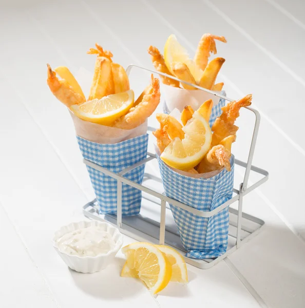 Vis & chips — Stockfoto