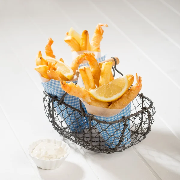 Vis & chips — Stockfoto