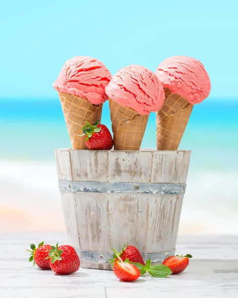 Fruit Ice Cream — Stock Photo, Image