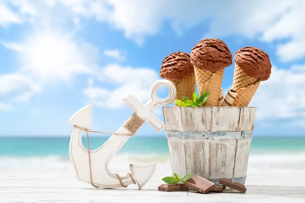 Chocolate Icecreams — Stock Photo, Image