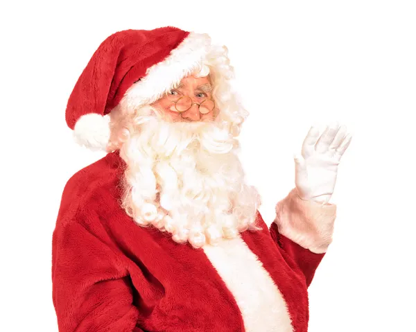 Santa Claus saludando mano — Foto de Stock