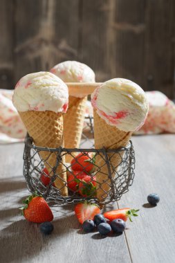 Fruit Ice Creams clipart