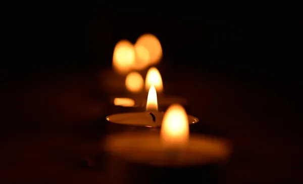 Luz de velas — Fotografia de Stock