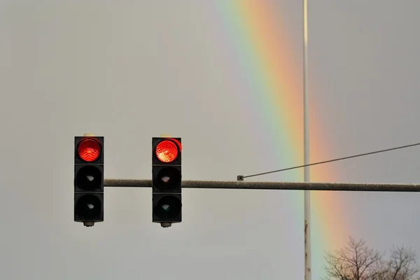 Van rood naar blauw — Stockfoto