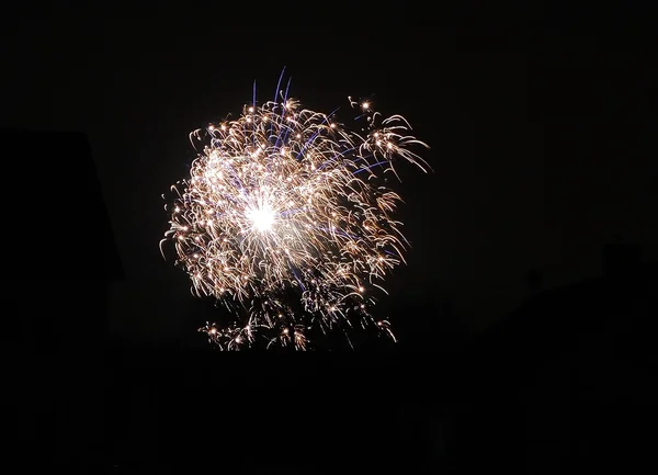 Újévi tűzijáték — Stock Fotó