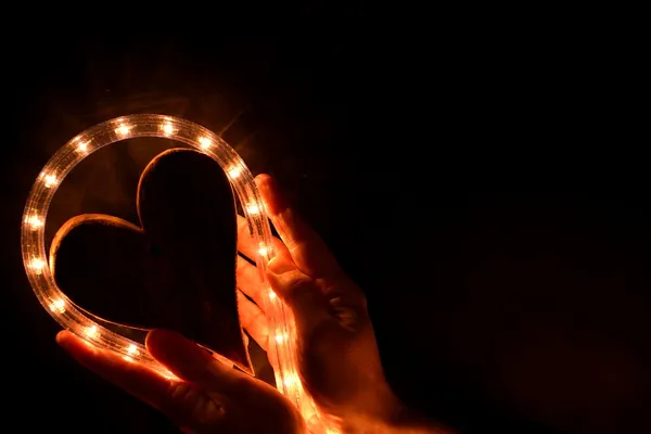 My heart lights — Stock Photo, Image