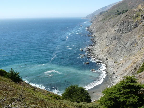 Uitzicht op de oceaan Californië Stockfoto