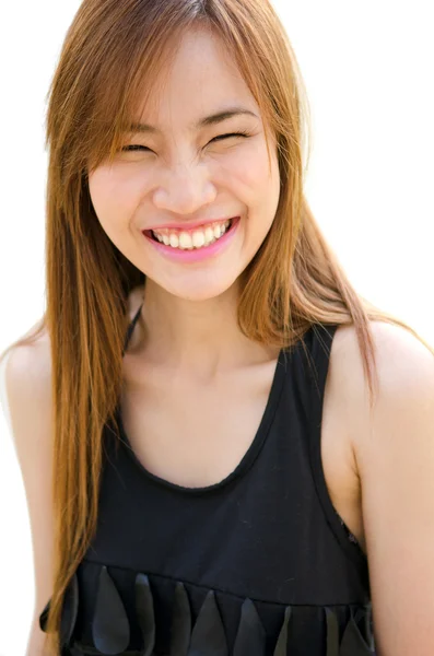 Hermosa mujer asiática riendo — Foto de Stock