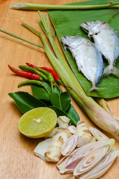 Thai herb kryddig soppa — Stockfoto