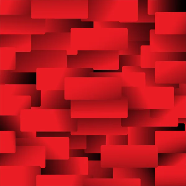 赤い四角形 — ストックベクタ