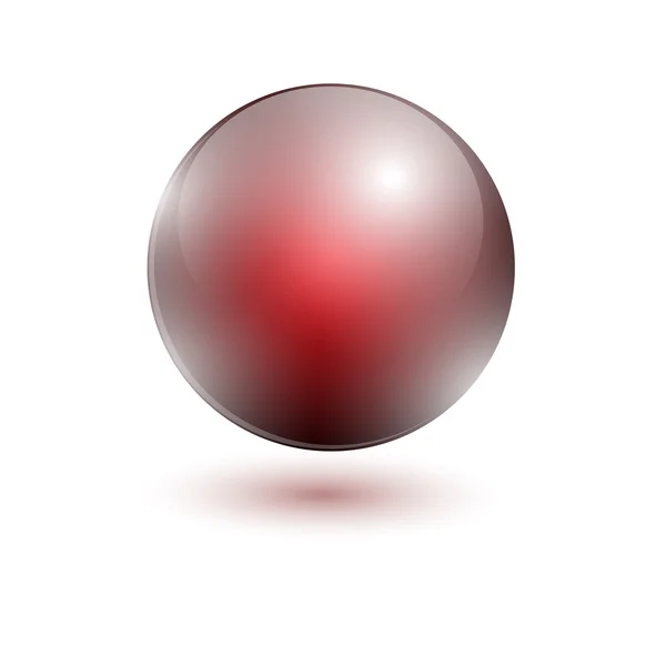 Červený míček — Stockový vektor