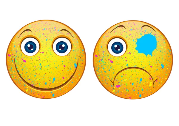 Funny smileys — Stock Vector