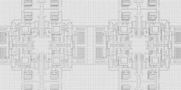 Абстрактная Технология Background Pool Processor Image — стоковое фото