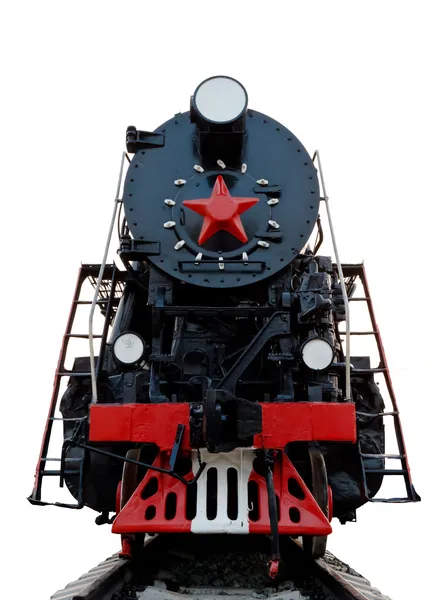 Stará parní lokomotiva Stock Snímky