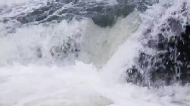 The rapid waterfall. — Stock Video