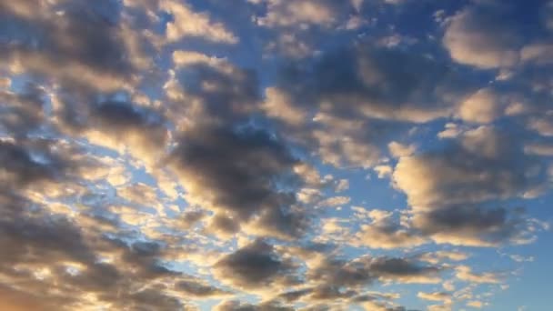 Clouds at sunset — Stock Video