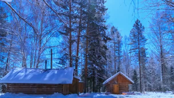 Księżycowa noc na Kordon. timelapse. — Wideo stockowe