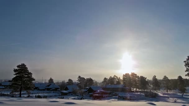 Nubes en el invierno . — Vídeos de Stock