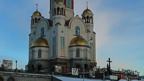 Kyrkan på blodet (Yekaterinburg) — Stockvideo