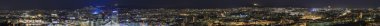 Night panorama of Oslo clipart