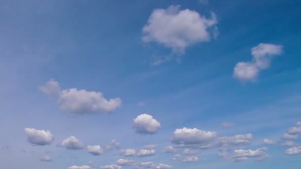 雲の形。時間の経過 — ストック動画