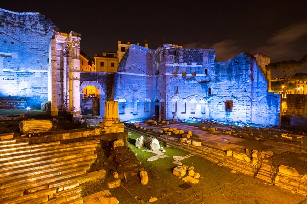 Foro de la noche de Augusto. Roma, Italia — Foto de Stock