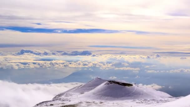 Uma das crateras extintas do Monte Etna — Vídeo de Stock