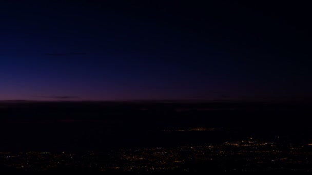 Amanecer sobre la costa de Sicilia. Italia . — Vídeos de Stock