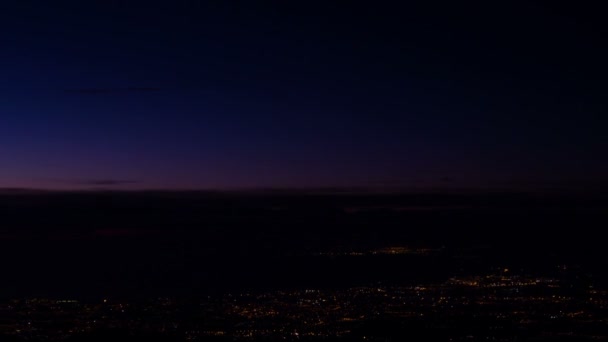 Dawn over the coast of Sicily. Italy. — Stock Video