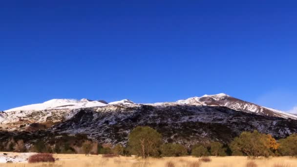 Lejtőn az etna. — Stock videók