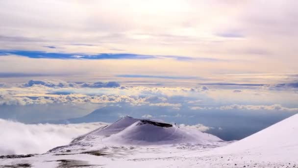 Uma das crateras extintas do Monte Etna — Vídeo de Stock