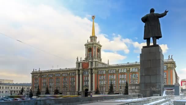对列宁纪念碑 — 图库视频影像
